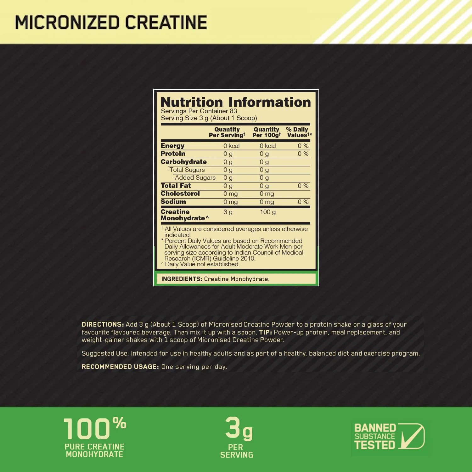 Gold Standard 100% Whey Protein Powder  Double Rich Chocolate  4 kg and Micronised Creatine Powder  Unflavoured  250 g - Image 13