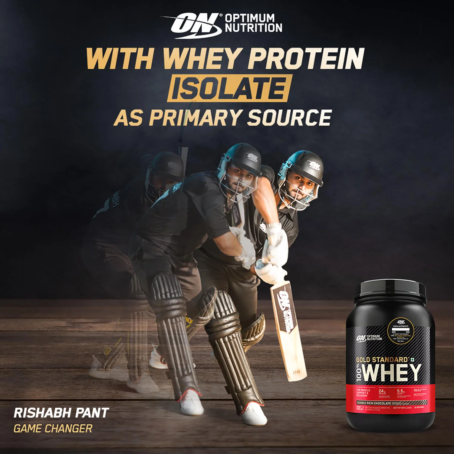 Gold Standard 100% Whey Protein Powder  Double Rich Chocolate  4 kg and Micronised Creatine Powder  Unflavoured  250 g - Image 3