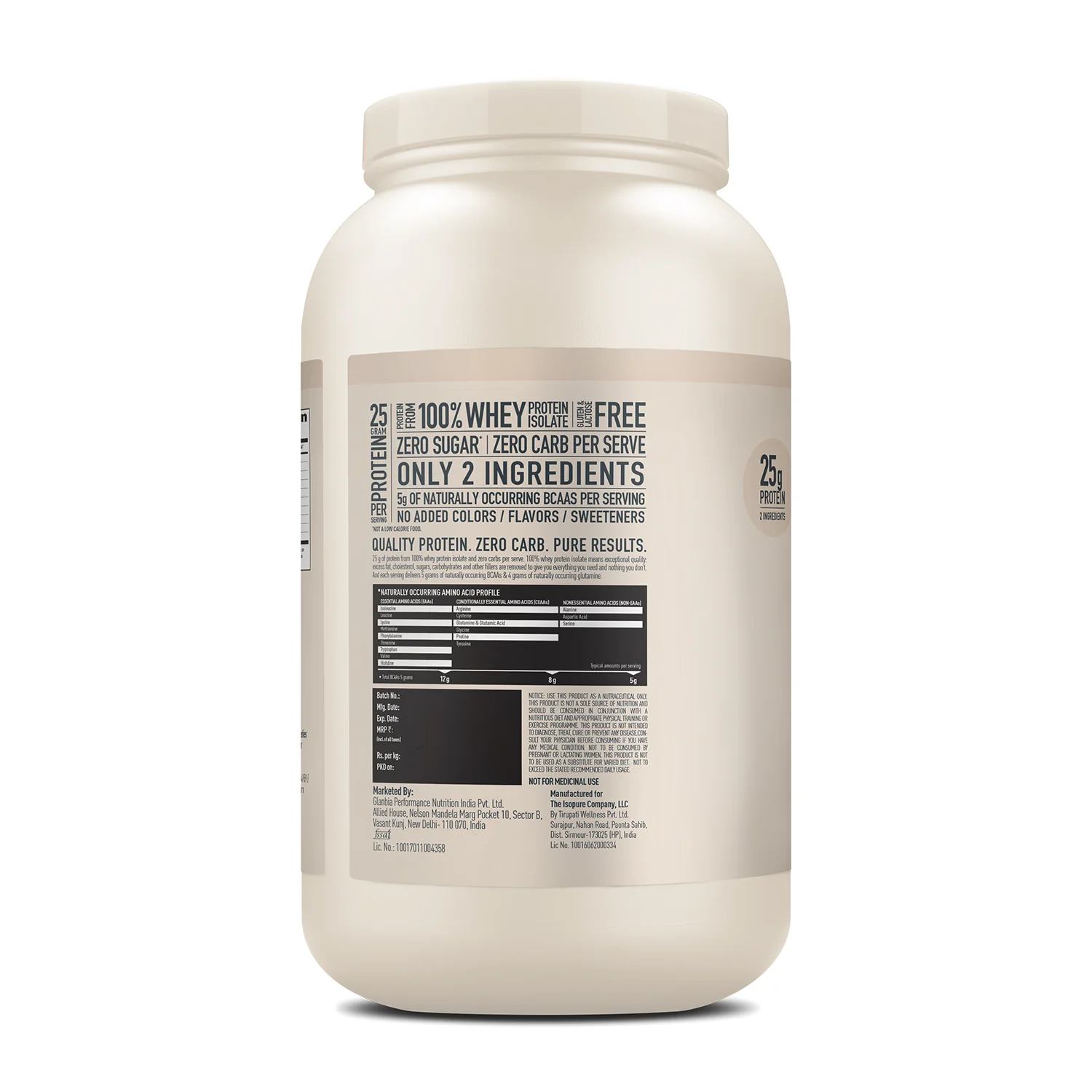 Isopure Unflavored + Isopure Collagen Peptides (12g/serve) with Biotin & Vitamin E- 250g (Unflavored) - Image 3