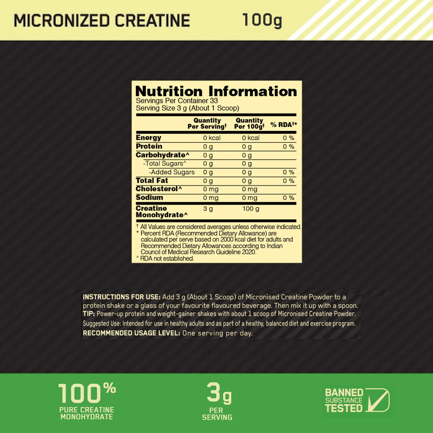 Performance Whey Protein | 1 kg (2.2 lbs) | Chocolate + Micronized Creatine Powder | Unflavoured | 100 g - Image 19