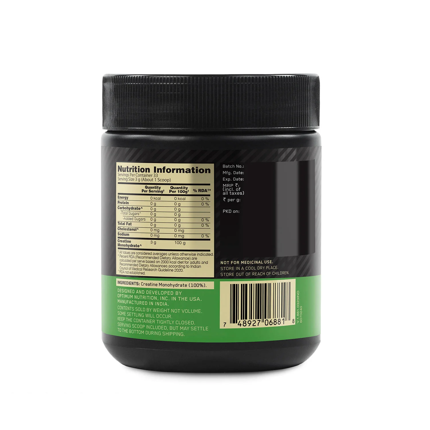 Performance Whey Protein | 1 kg (2.2 lbs) | Chocolate + Micronized Creatine Powder | Unflavoured | 100 g - Image 20