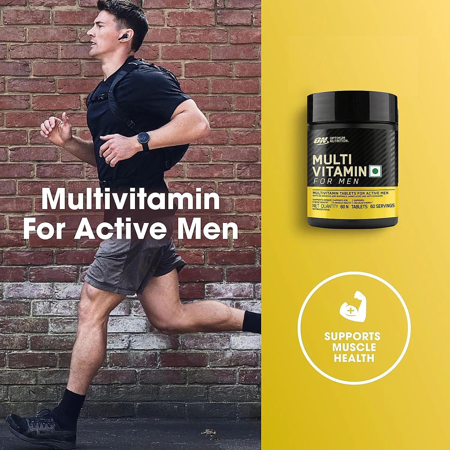 Performance Whey Protein Powder 1Kg (Chocolate Milkshake) + Multivitamin for MEN- 60 Tablets - Image 18
