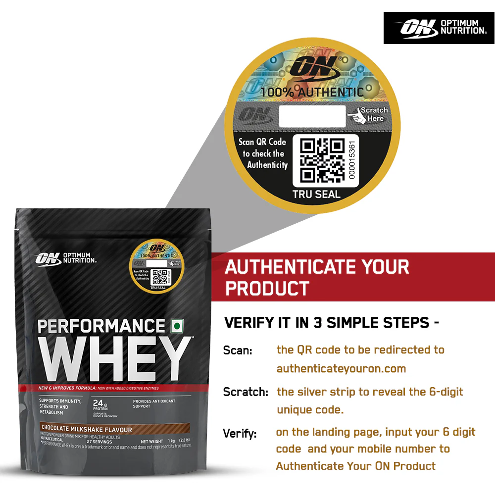 Performance Whey Protein Powder 1Kg (Chocolate Milkshake) + Multivitamin for MEN- 60 Tablets - Image 6